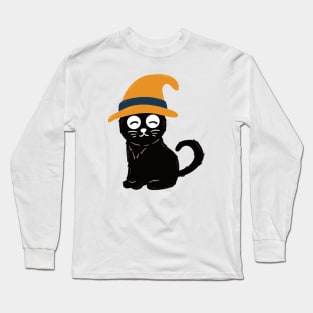 witch Funny cat Long Sleeve T-Shirt